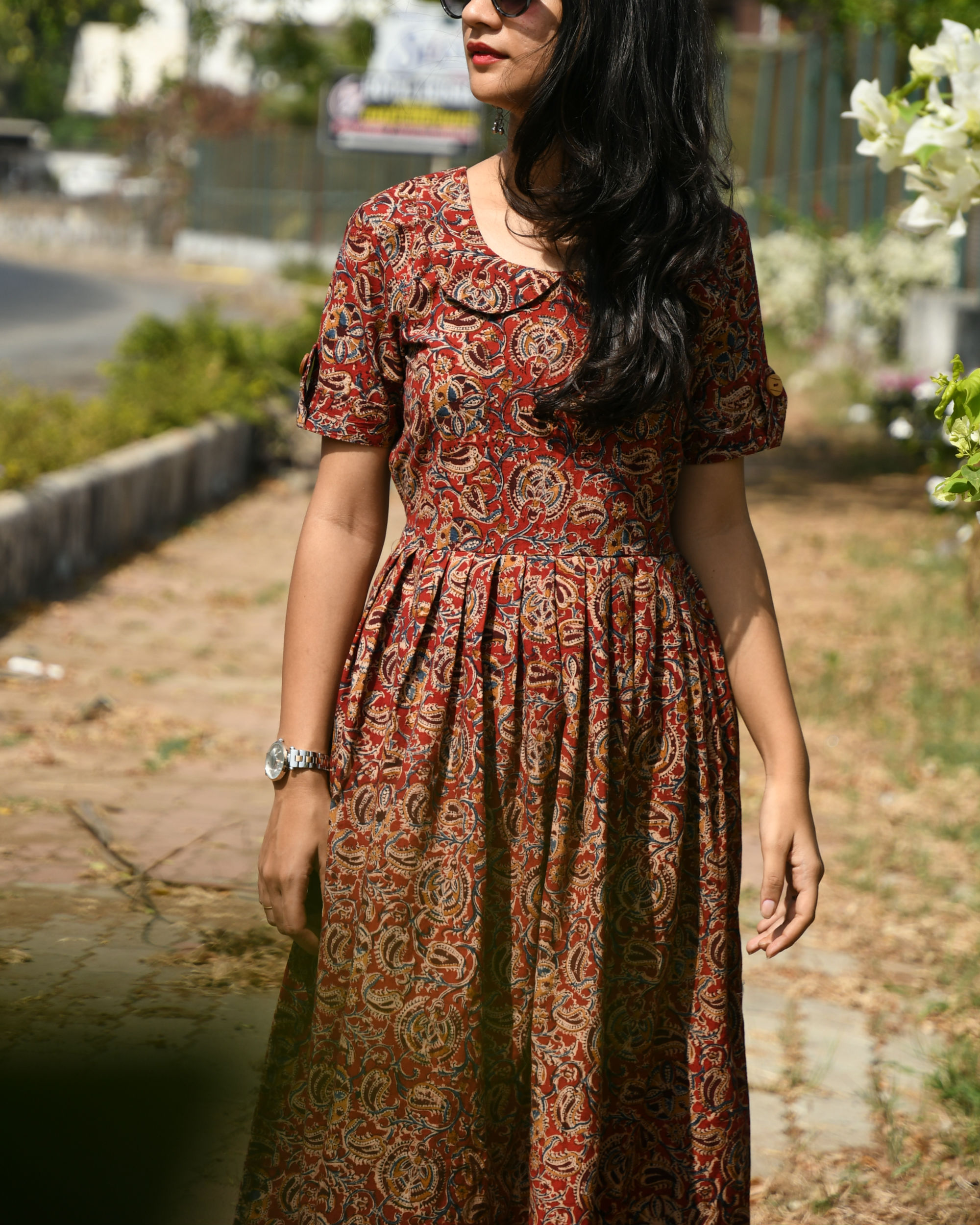 kalamkari frock designs