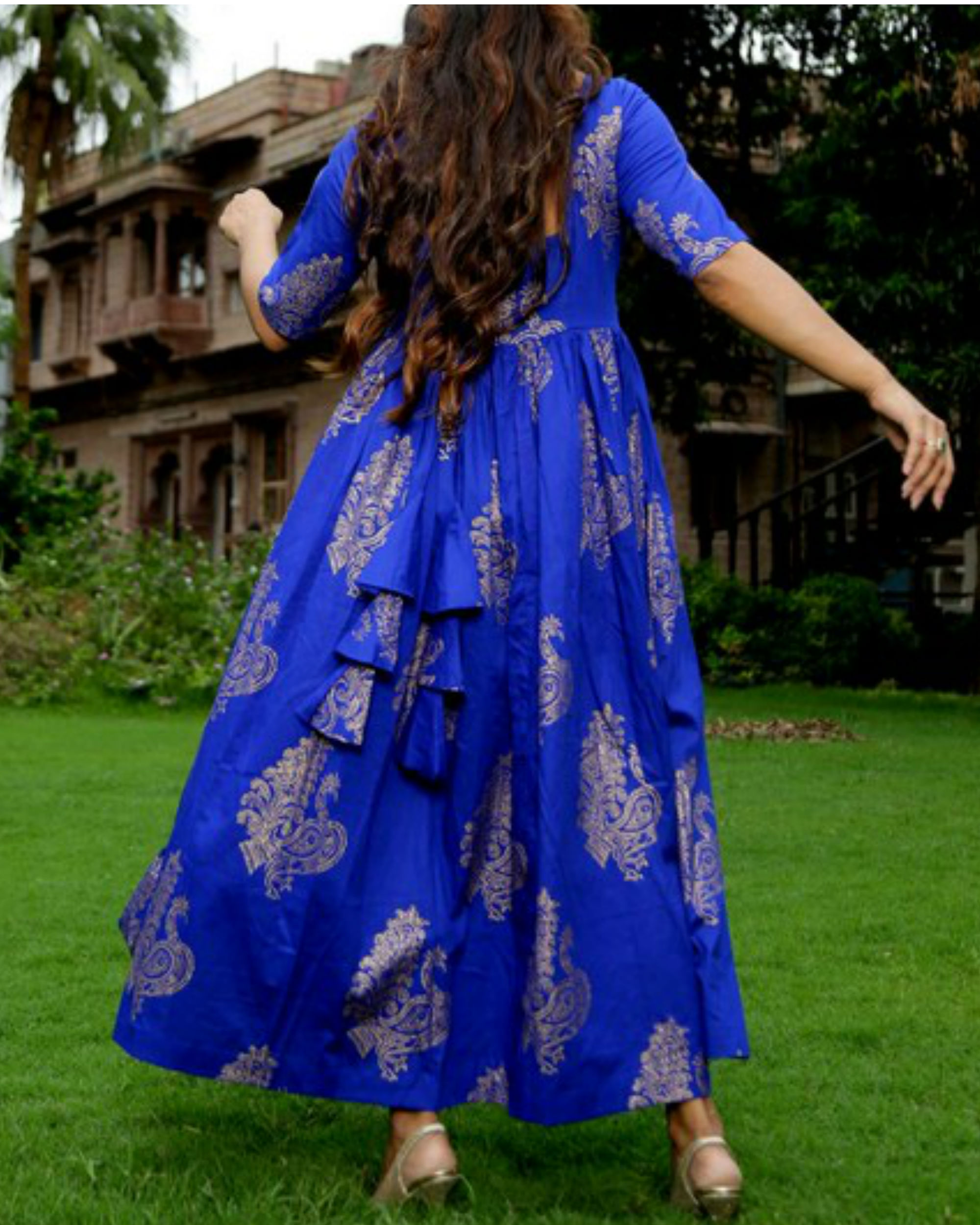 peacock maxi