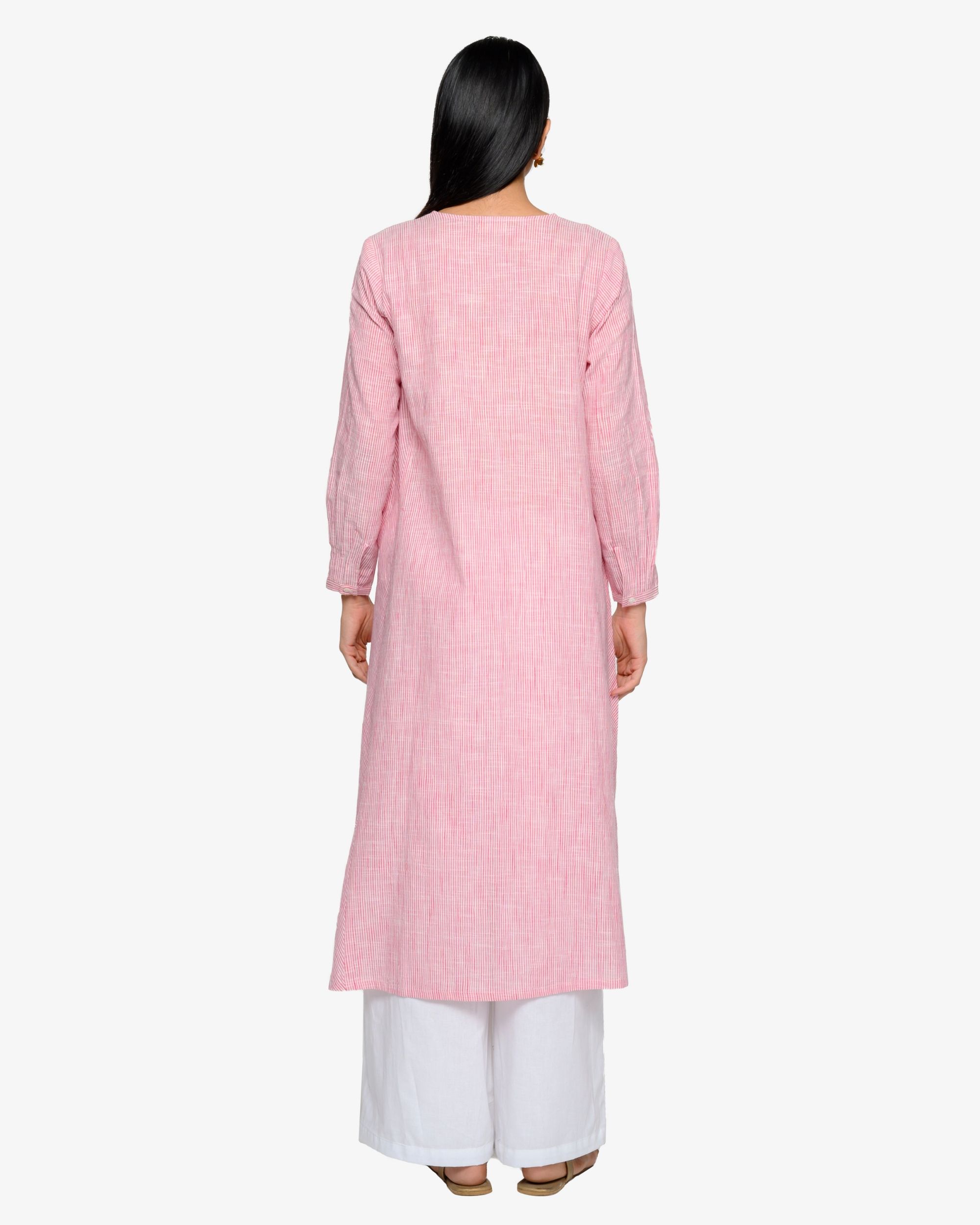 Baby pink and white pant suit set set of two by IDAR The Secret Label