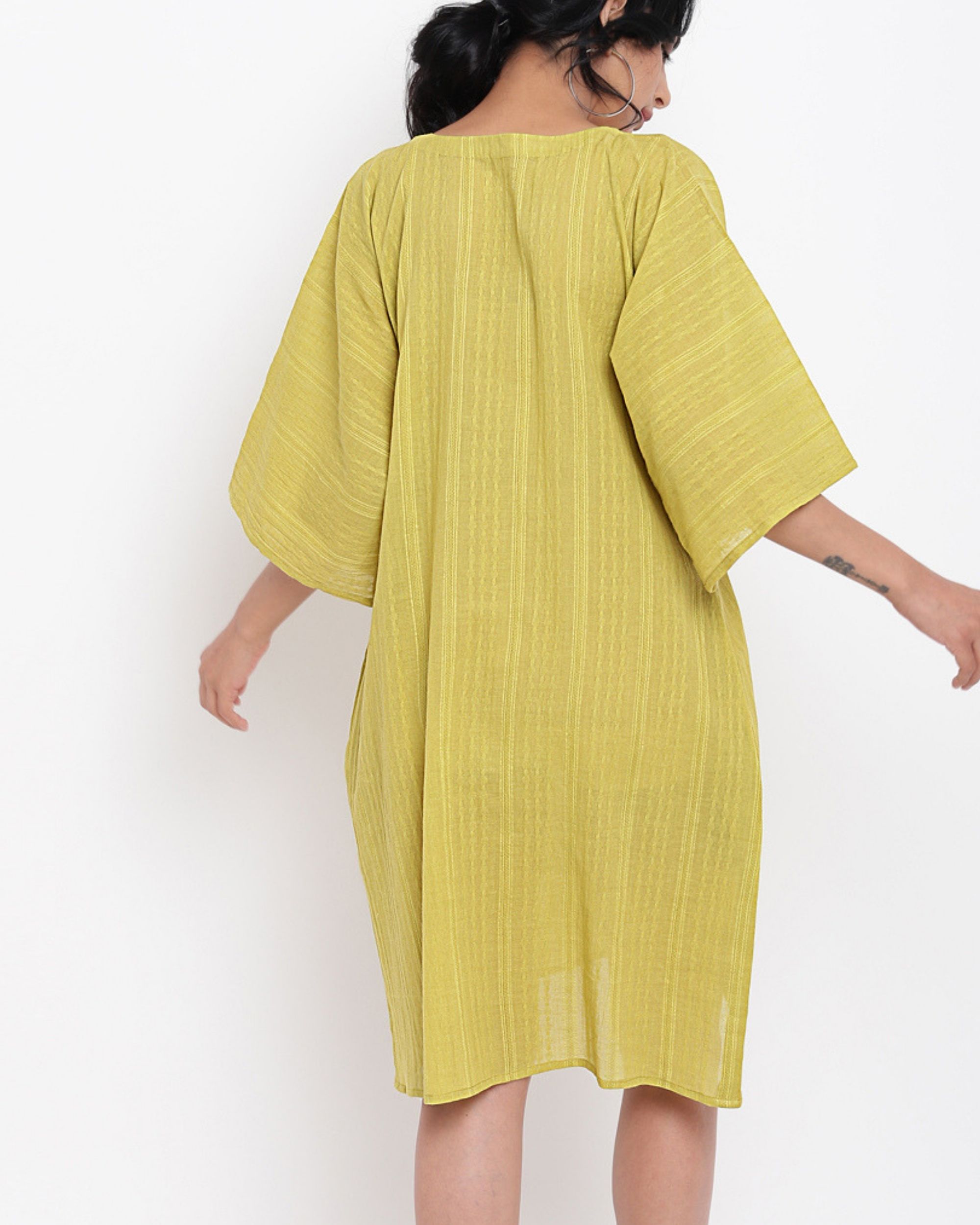 Green cotton kaftan by trueBrowns | The Secret Label