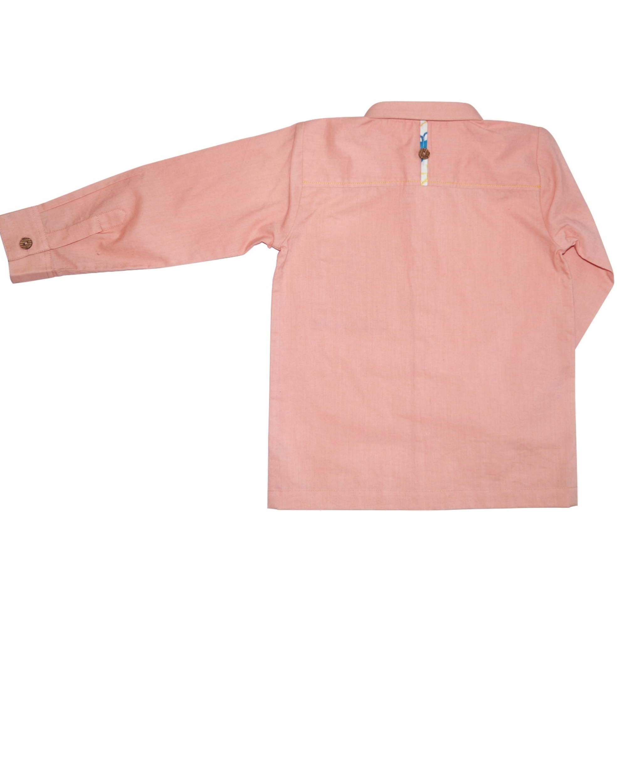 peach formal shirt