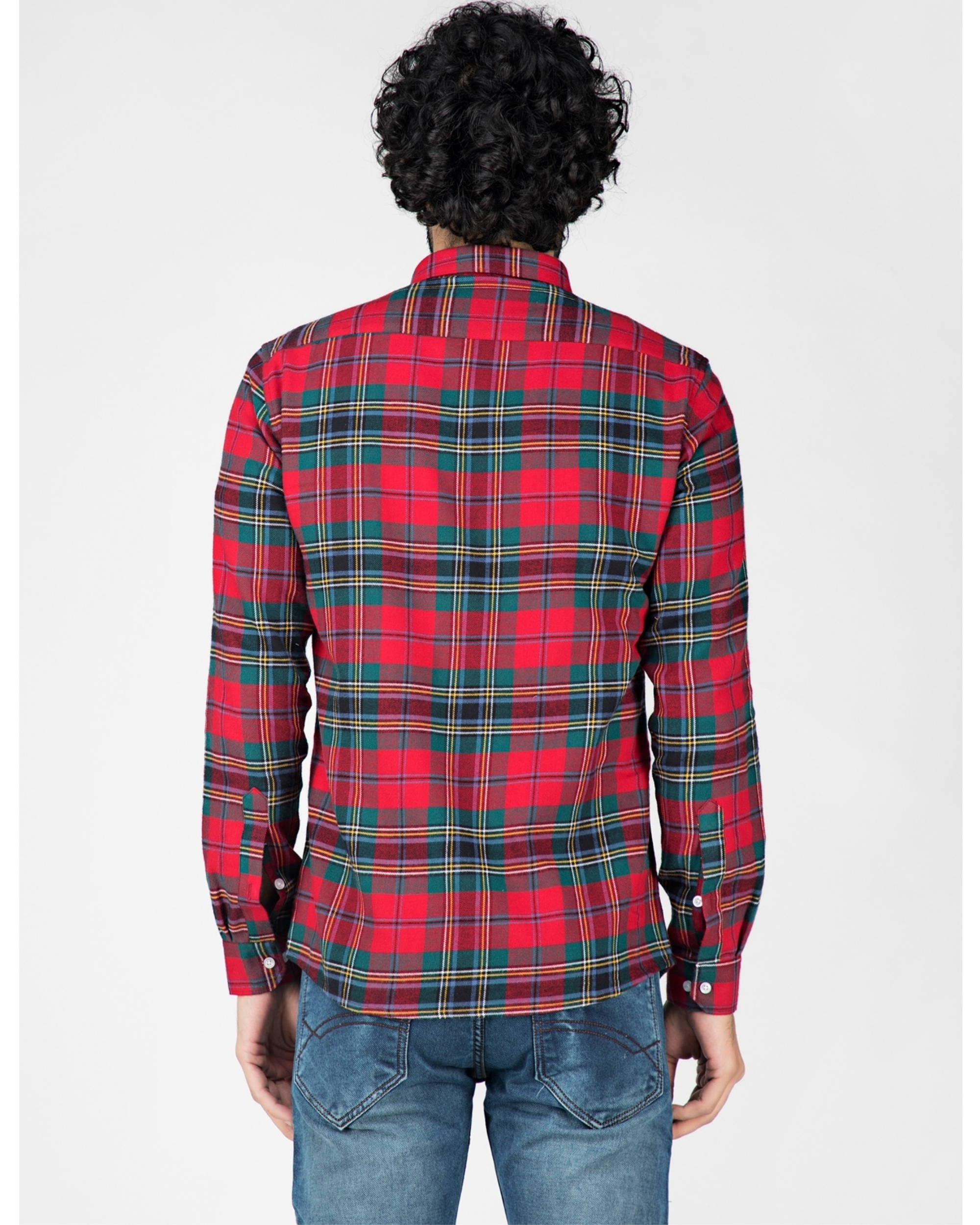 Red and green school plaid shirt by Green Hill | The Secret Label