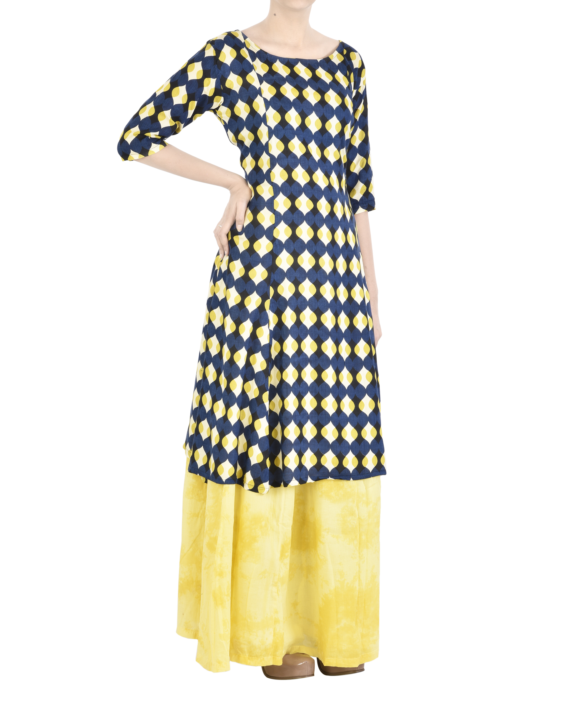 Paneled tunic & skirt set by Miroir by Madhulika Jhawar The Secret Label