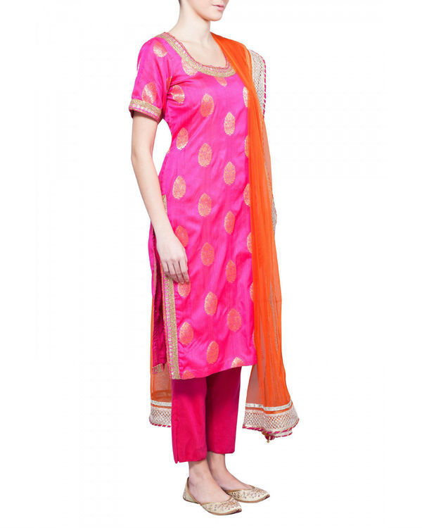 Rose kurta set by Rang by Manjula Soni | The Secret Label