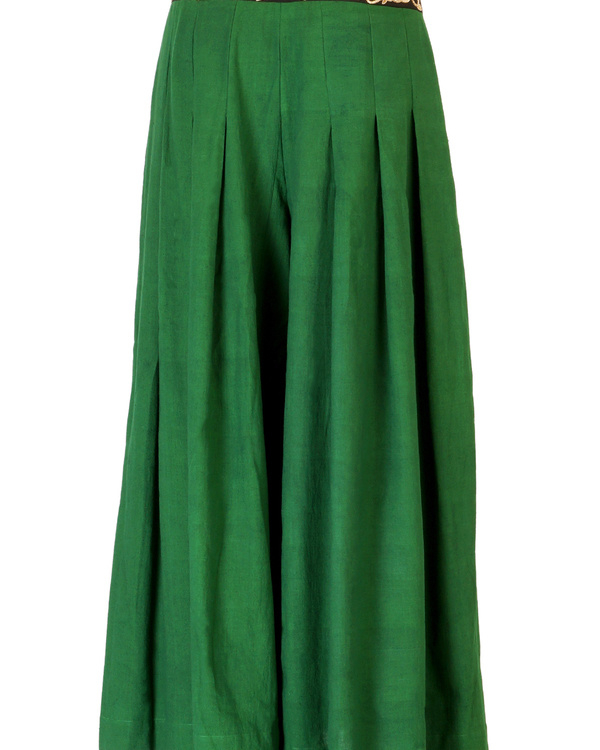 green palazzo pants online