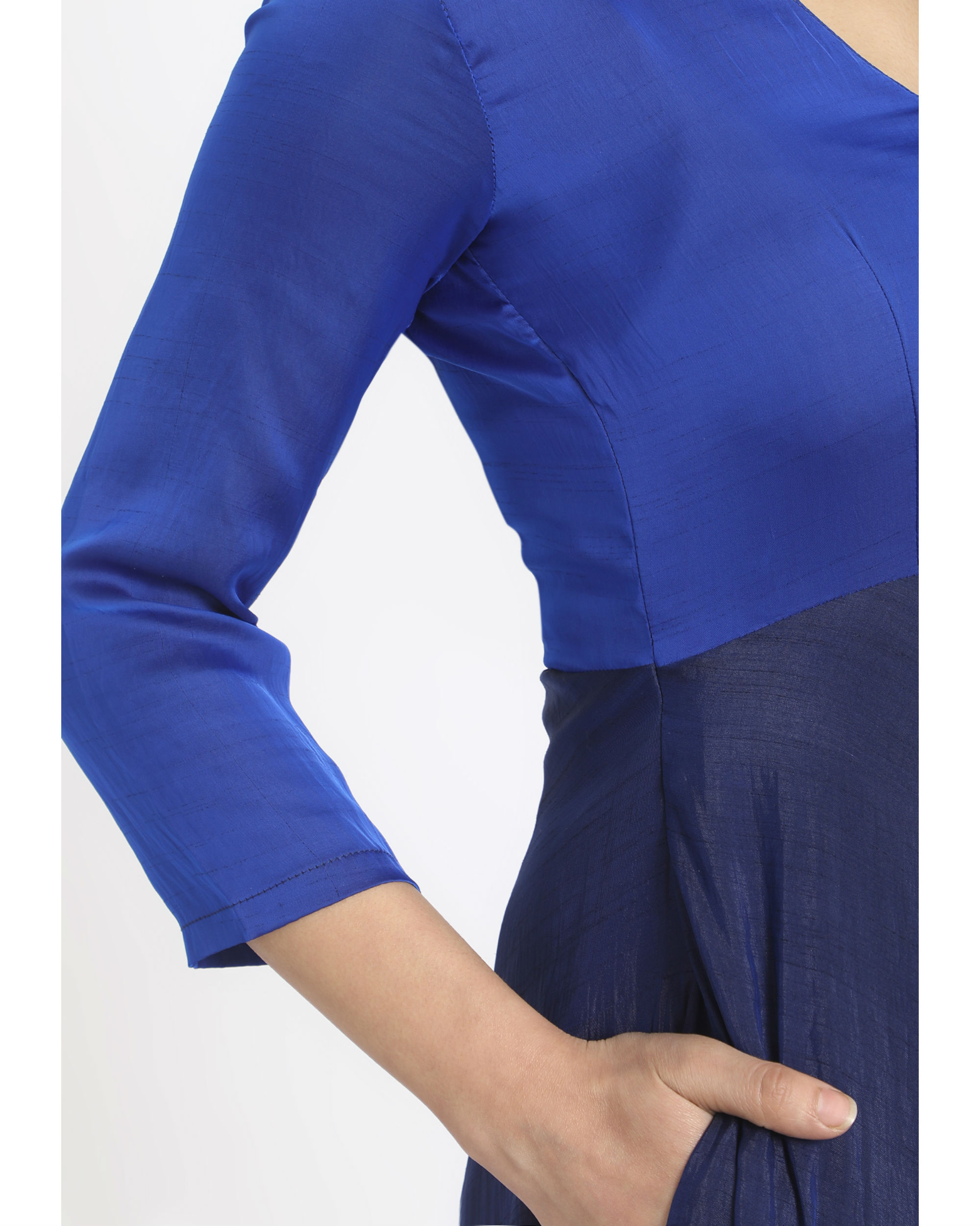 royal blue silk dress shirt