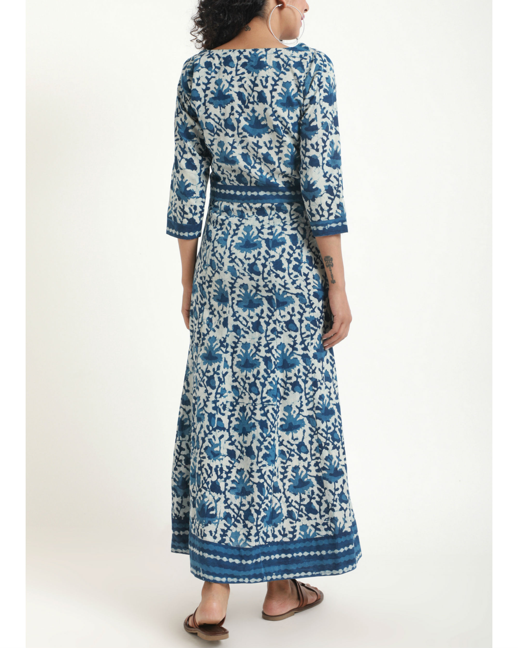 Blue Maxi Floral Dress by trueBrowns The Secret Label